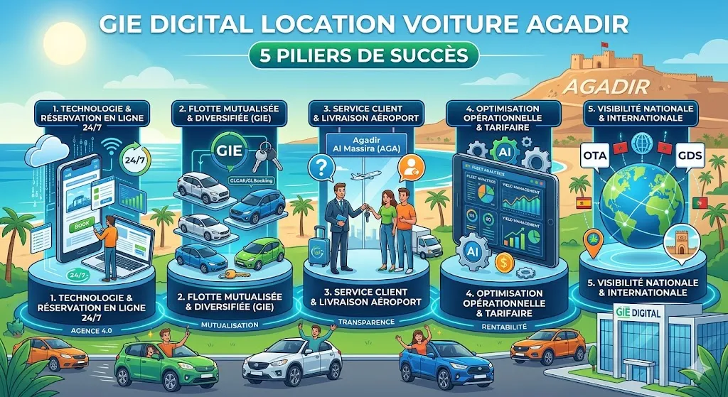 GIE Digital Location Voiture Agadir : 5 Piliers de Succès